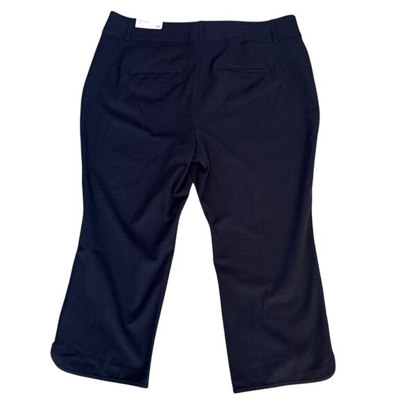 NEW Lane Bryant Plus Size 18 The Allie Crop Pants Navy Blue No Gap Waistband - Picture 2 of 5
